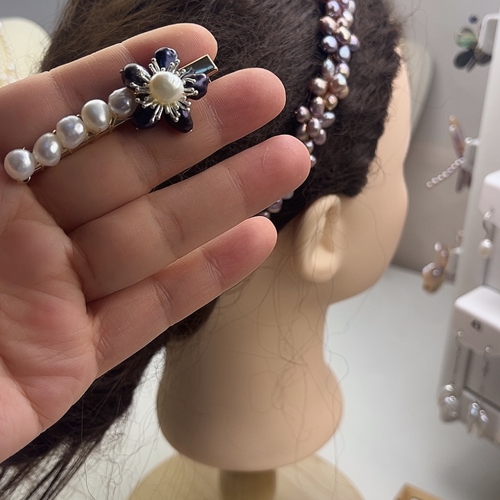 发夹淡水珍珠未镶嵌