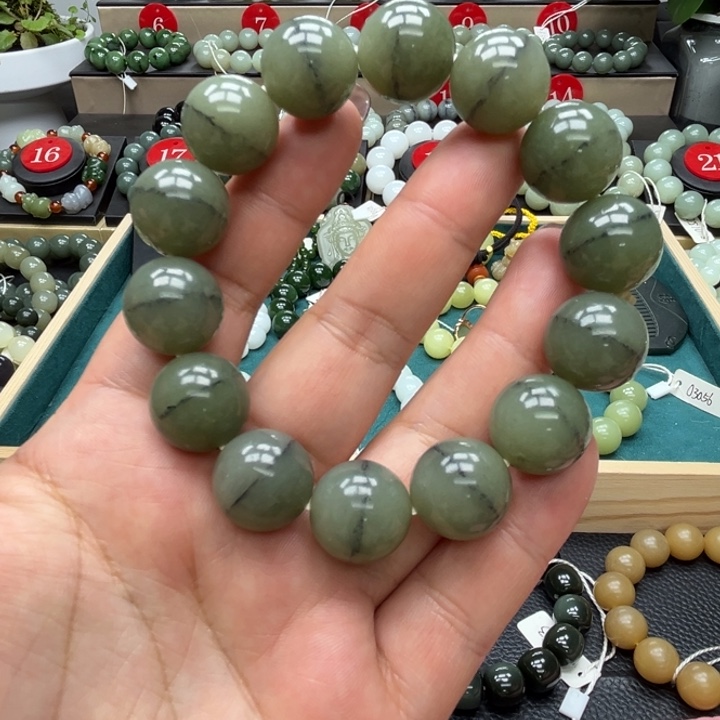 和田玉未镶嵌手链16