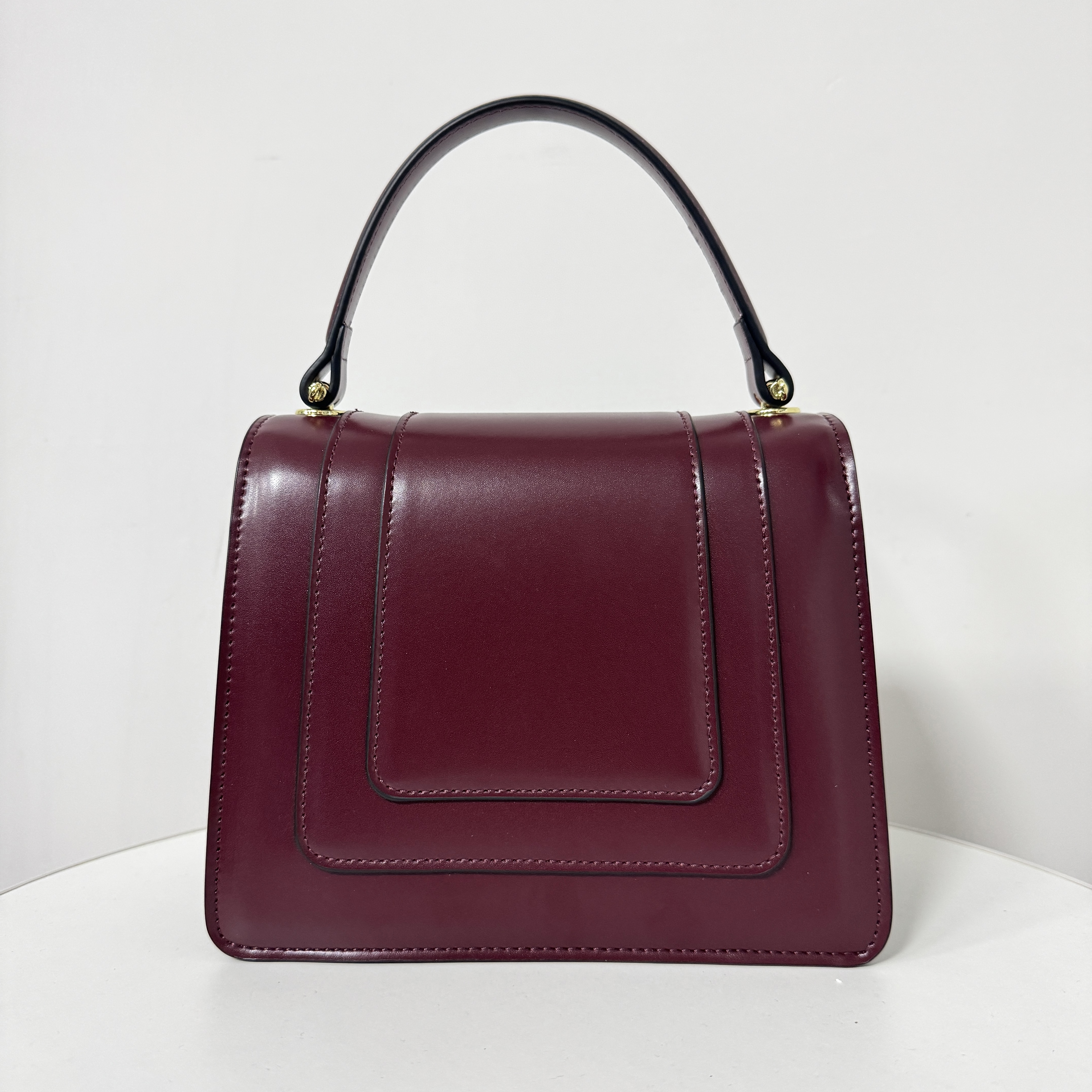 高级质感洋气复古红手提斜挎包