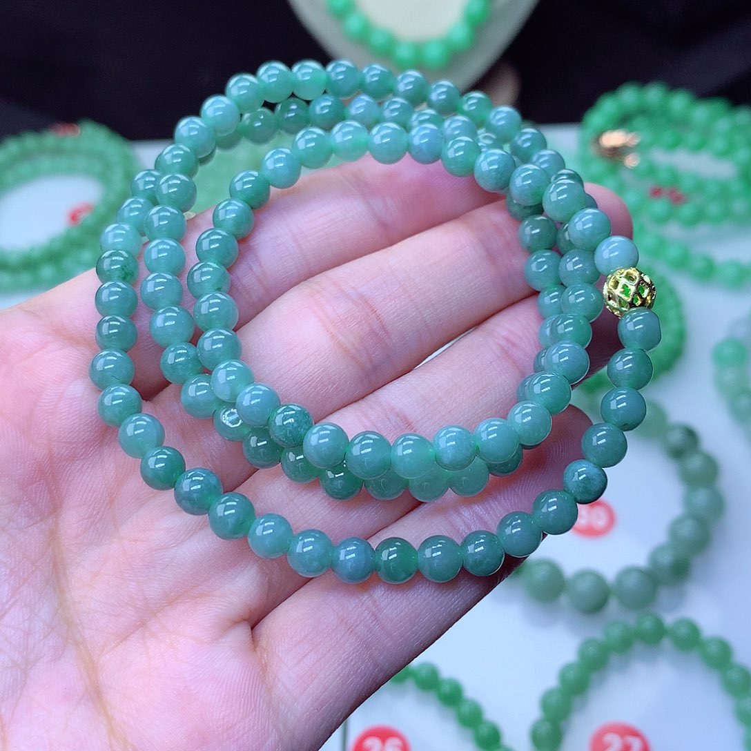 翡翠毛衣链未镶嵌