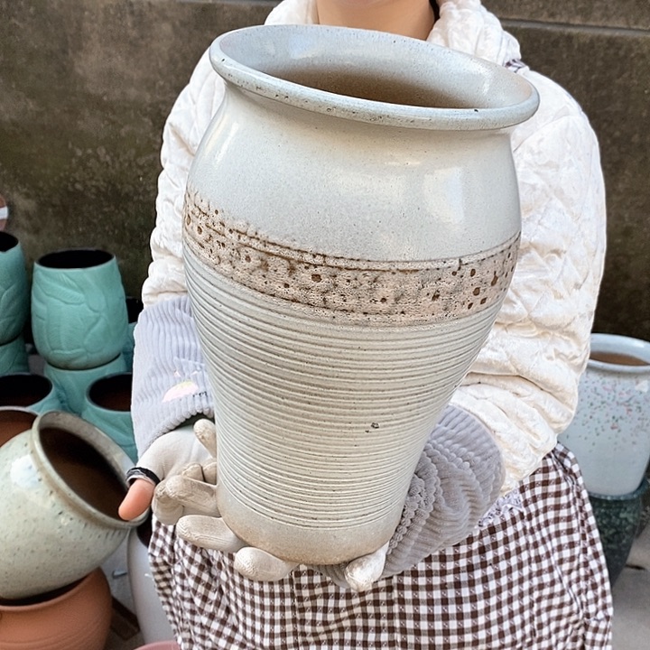 紫砂花盆正品口18高31
