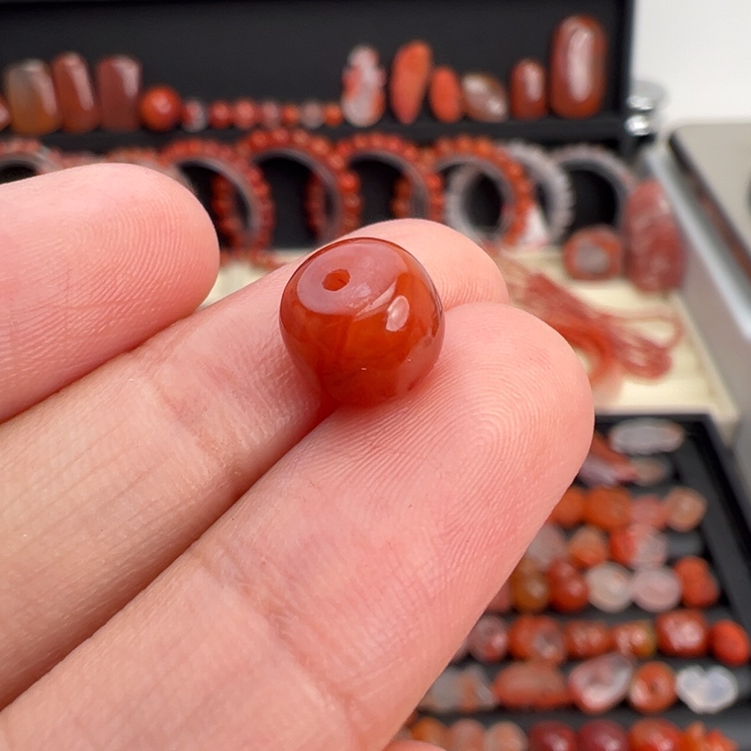 南红玛瑙未镶嵌颈饰老型