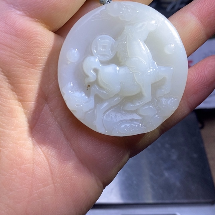 和田玉未镶嵌挂件