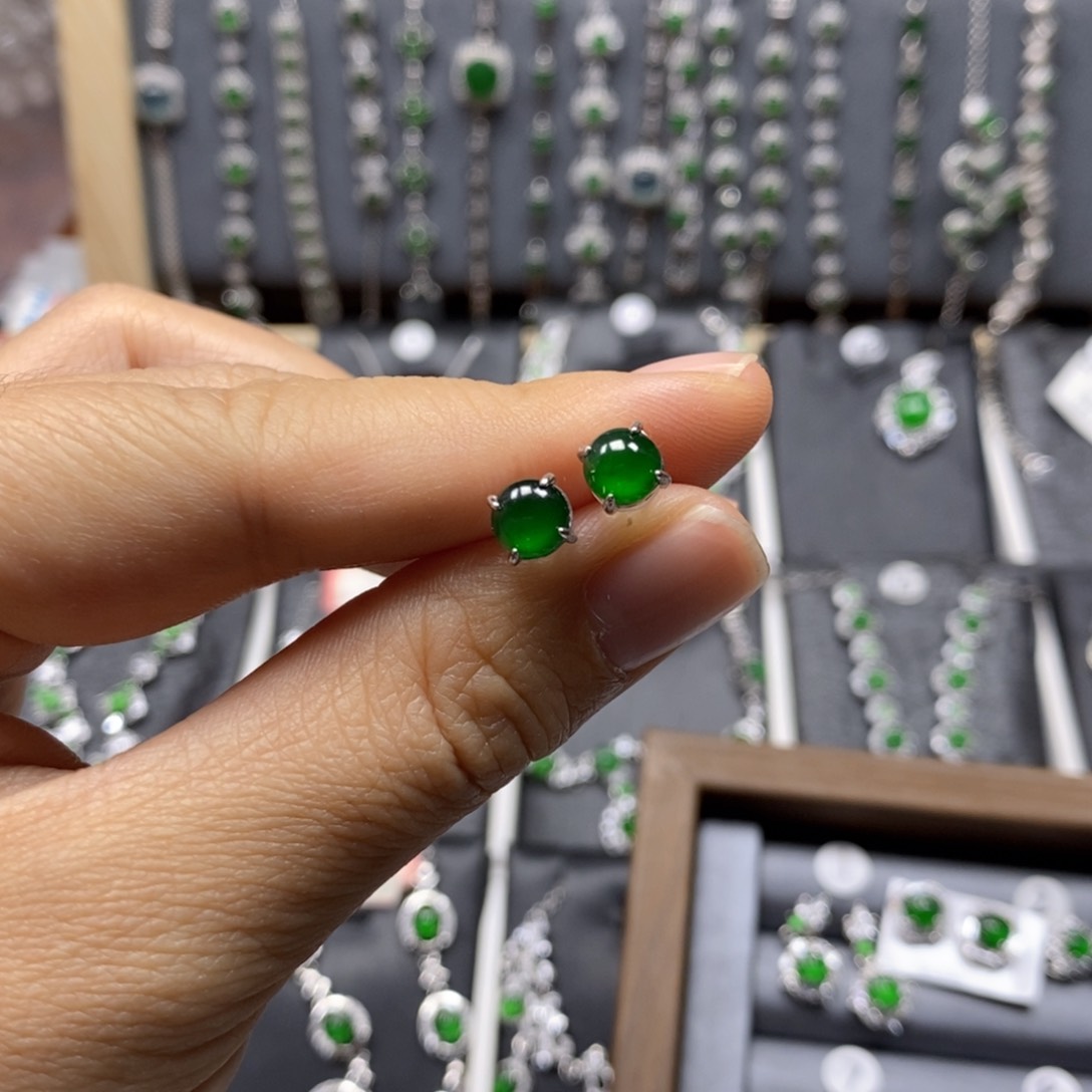 翡翠颈饰银S925镶嵌3号