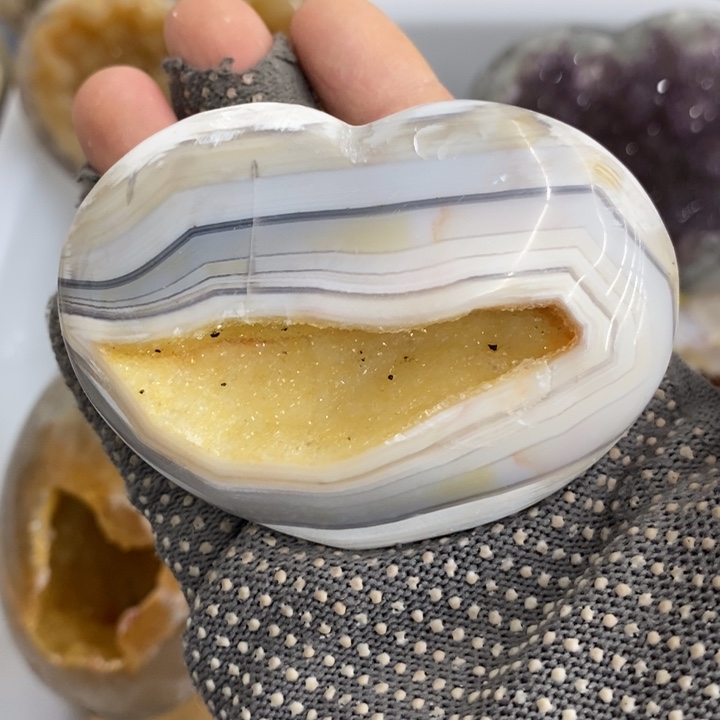 紫晶珠宝半成品未镶嵌