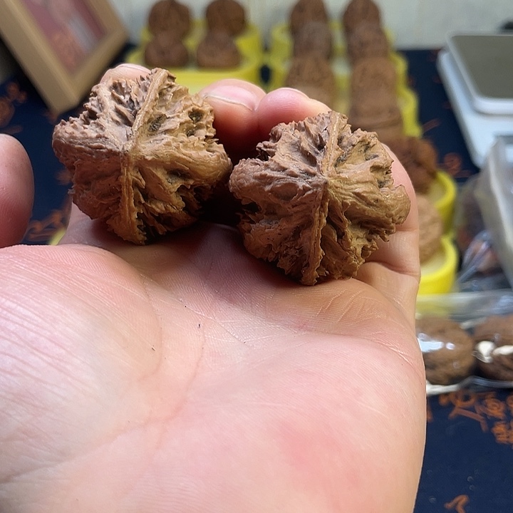 把件文玩核桃34四棱秋子41