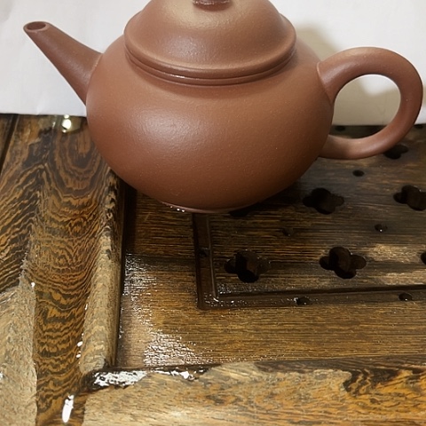 紫砂茶壶老紫泥水平壶180c c