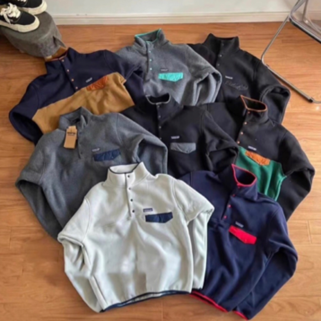 snap-T卫衣男潮牌宽松美式加绒加厚摇粒绒抓绒拼色情侣款