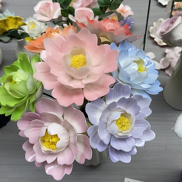 陶瓷纯手工捏花设计