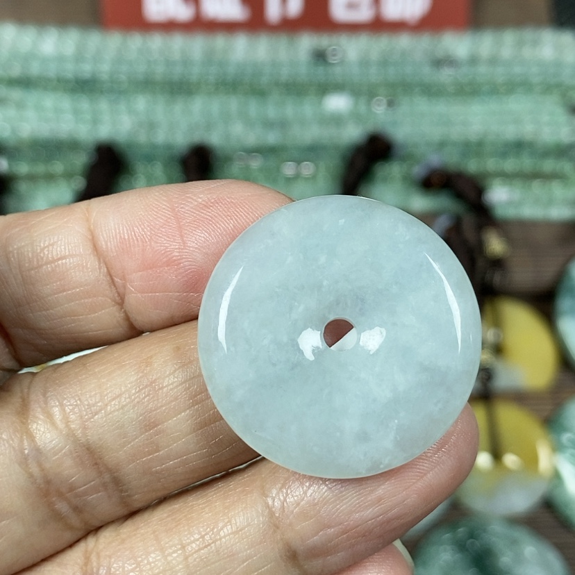 【闪购商品】翡翠颈饰未镶嵌玉吊坠翡翠玉平安扣小款