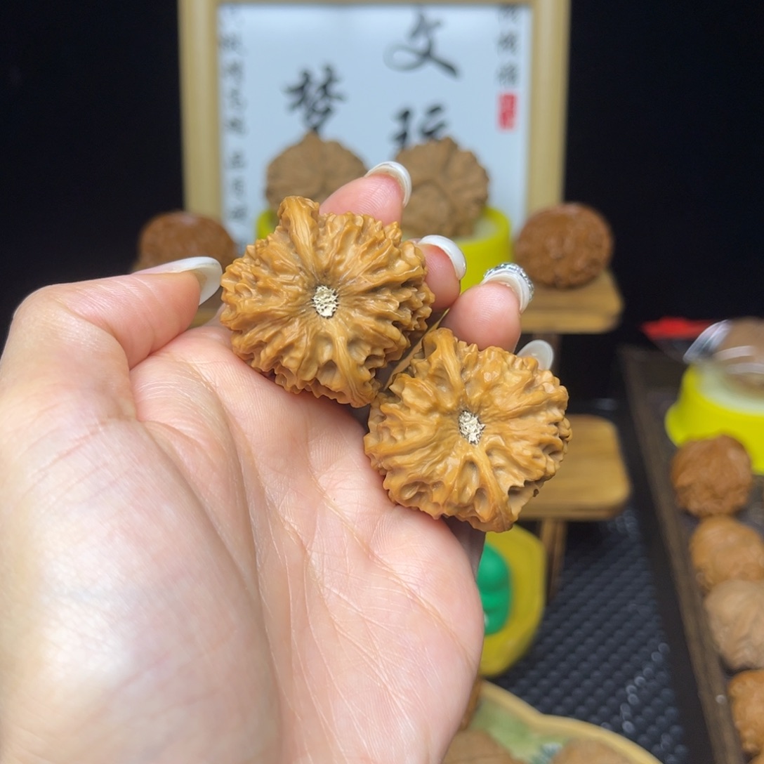 吊坠文玩核桃凹底龙门涧37➕打底