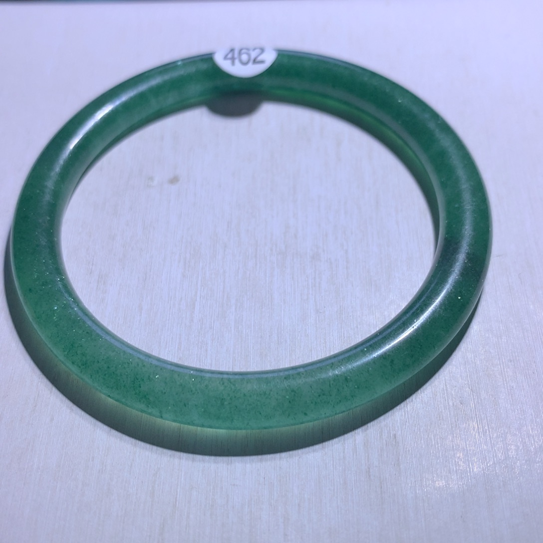 水晶手镯银S925镶嵌绿草莓54.1圈462