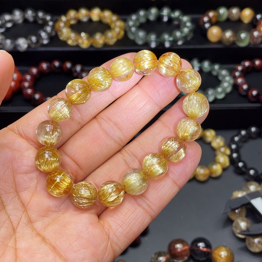 水晶未镶嵌手链钛晶11+m