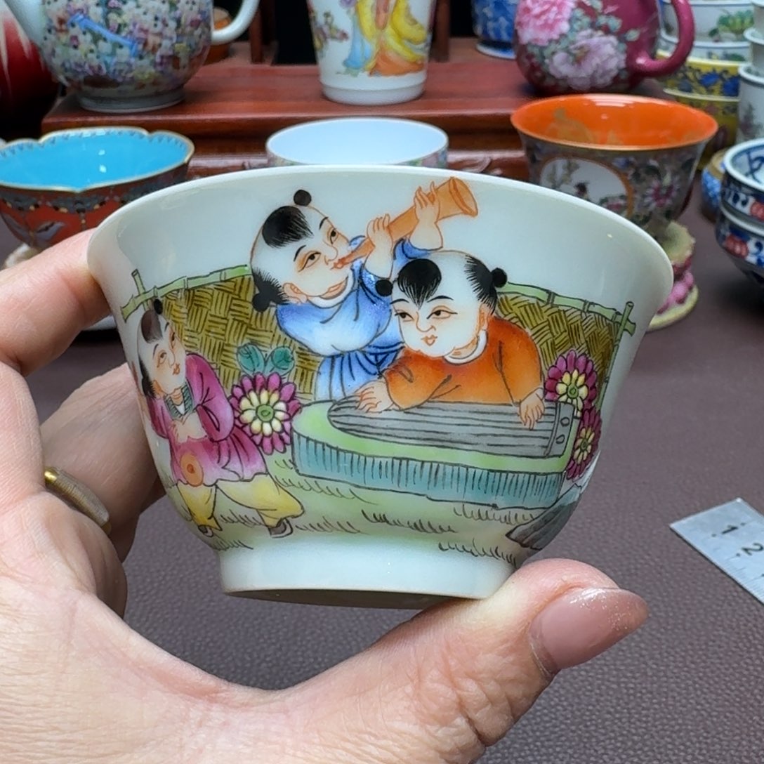 瓷片景德镇仿古手工制作精品展示