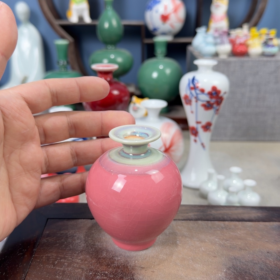 陶瓷手工小花器摆件