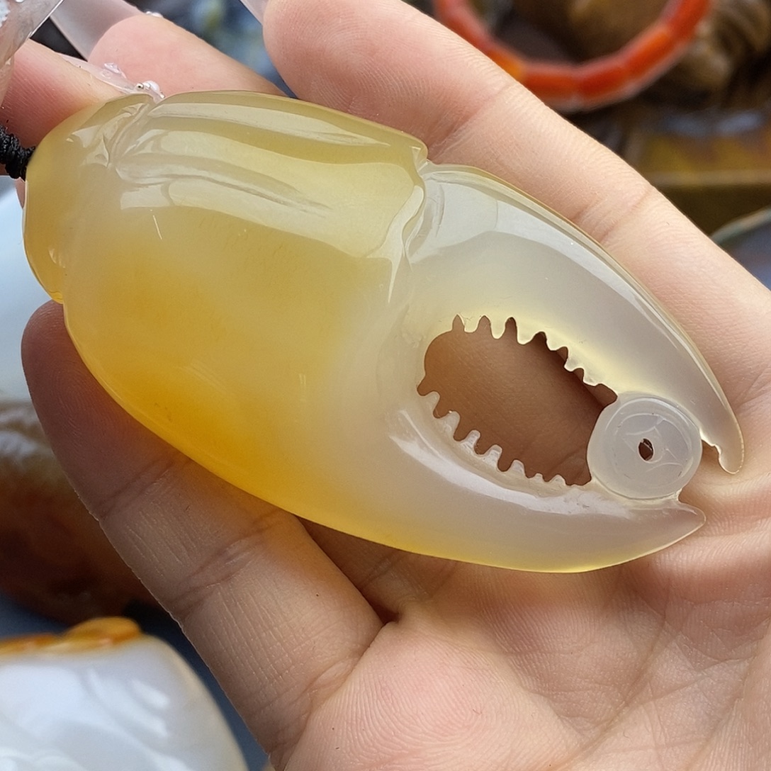 翼***顺玛瑙/玉髓未镶嵌颈饰