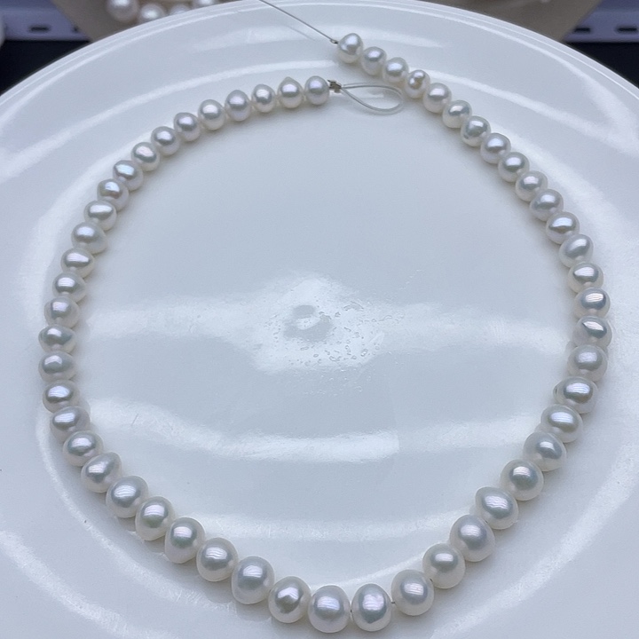 颈饰银S925镶嵌淡水珍珠