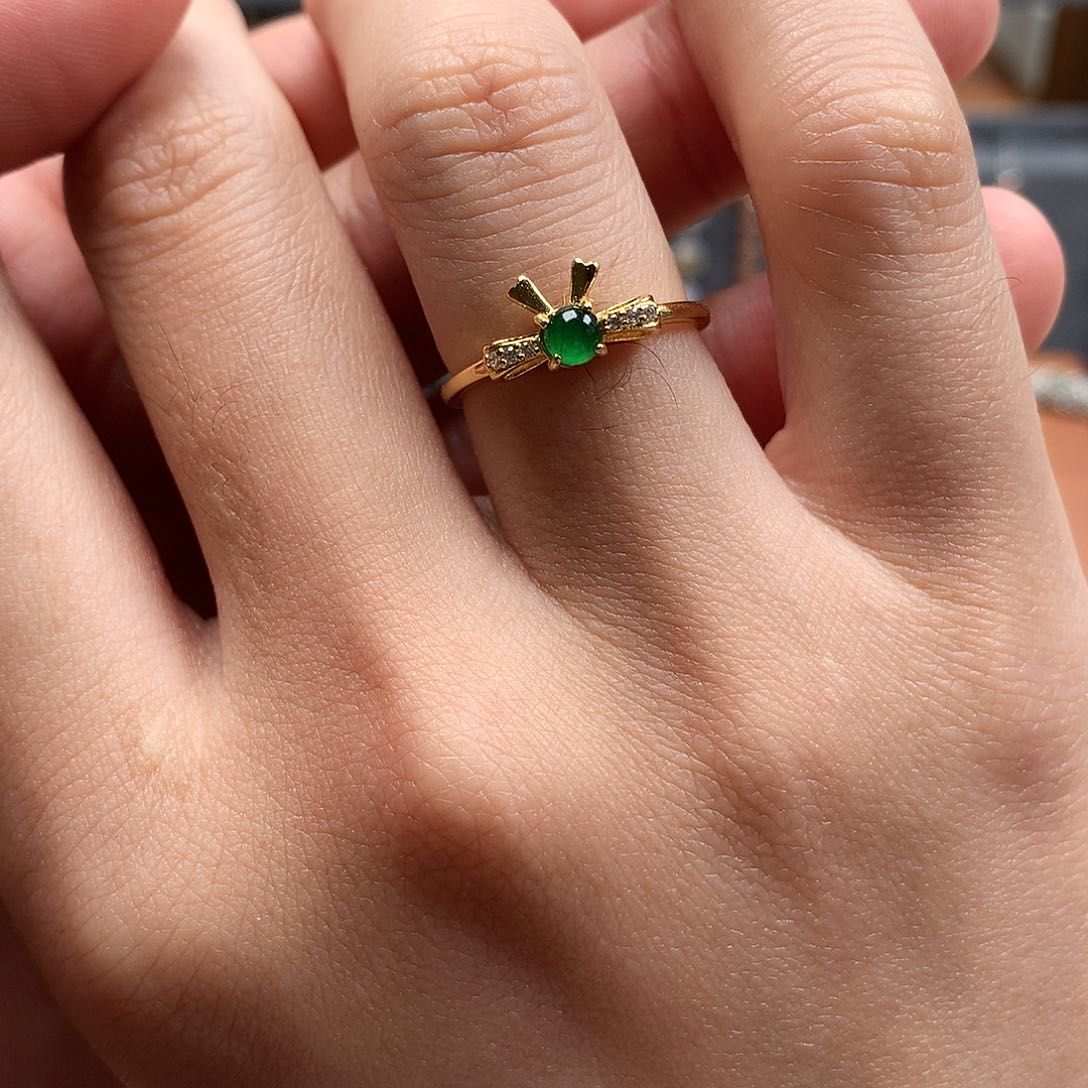 银S925镶嵌翡翠手链0288