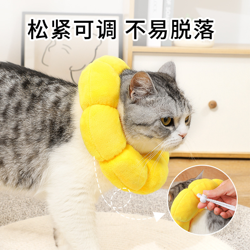 太阳花伊丽莎白圈 宠物项圈猫咪伊丽莎白项圈狗项圈绝育防舔套