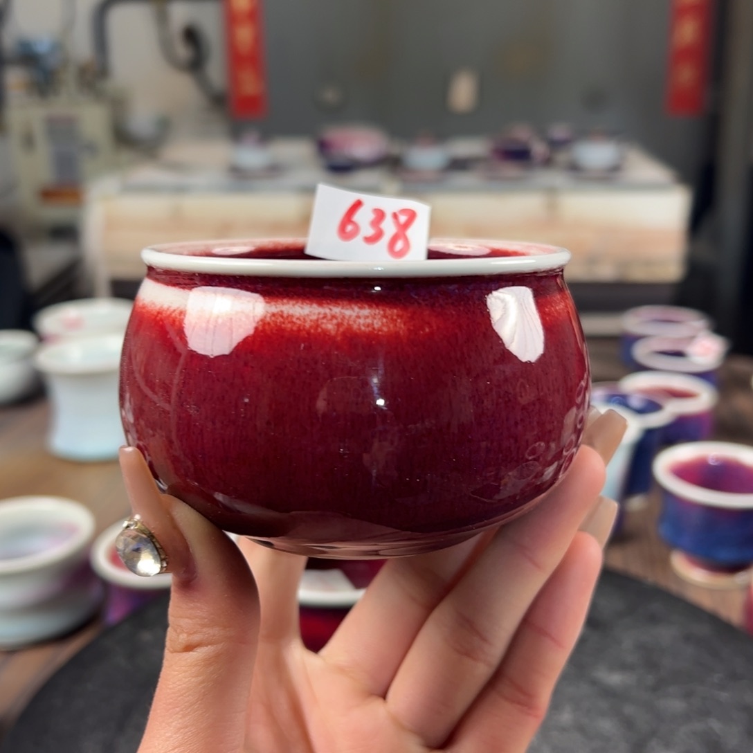 瓷片微瑕主人杯纯手工