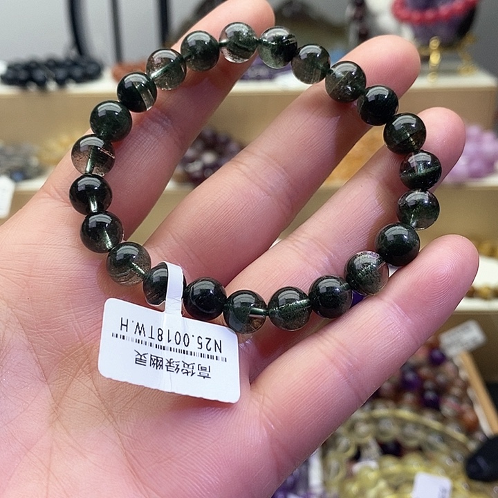 水晶手链未镶嵌绿幽灵宝盆8+