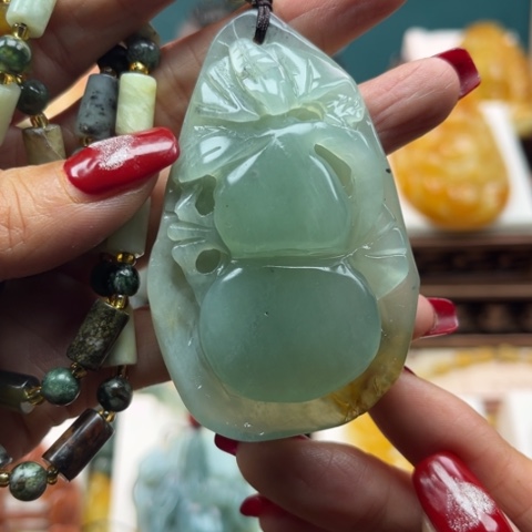 岫玉挂件未镶嵌挂件