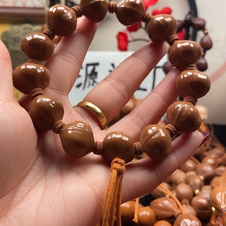橄榄核手串/手链蜜桃17手