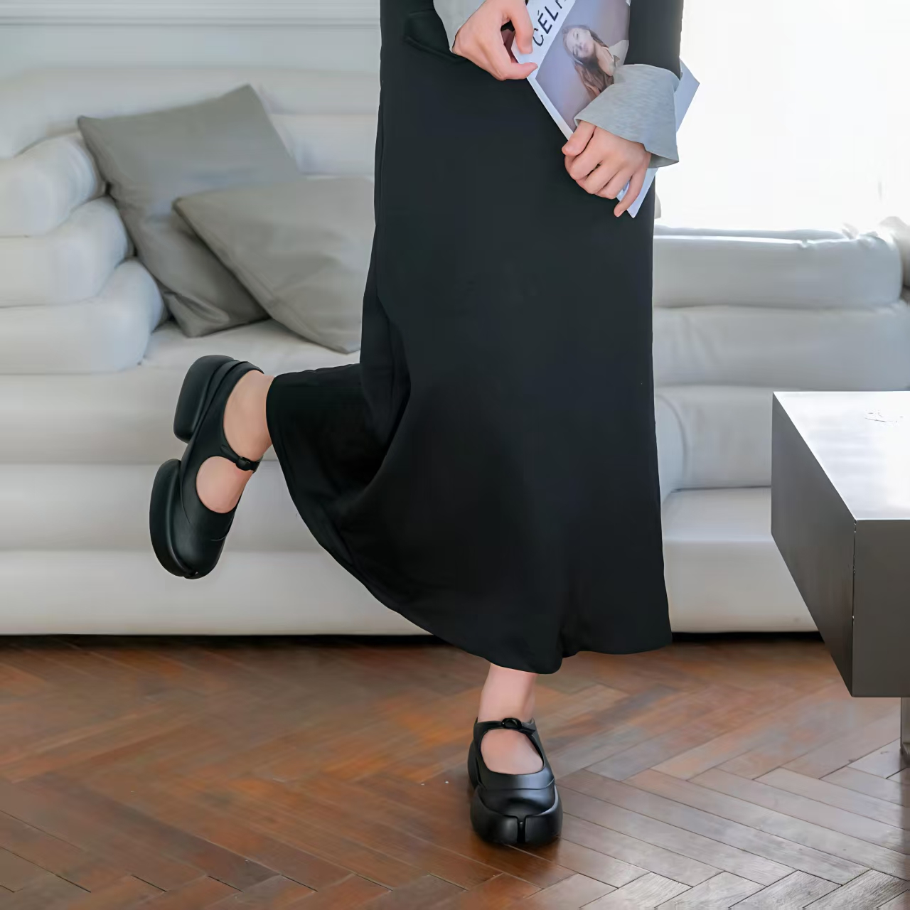 潮鞋夏秋季厚底乐福C-930