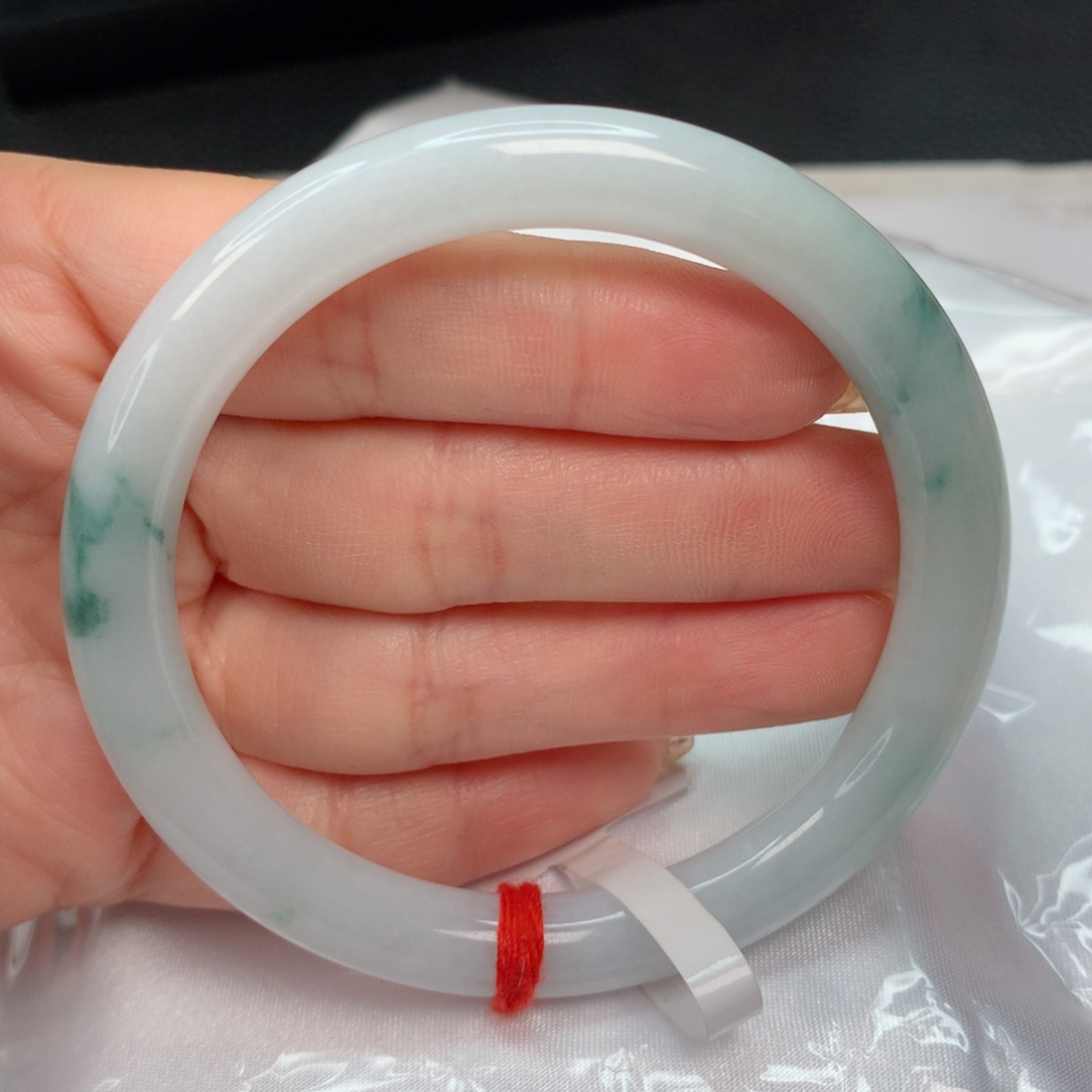 翡翠手镯未镶嵌55-56 圆条