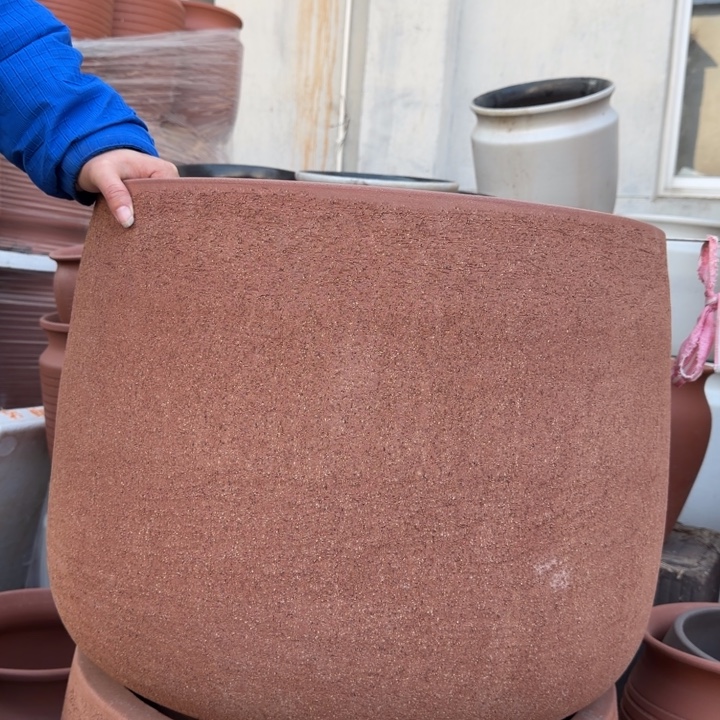 花盆紫砂口55高47宜兴粗陶粗糙正常