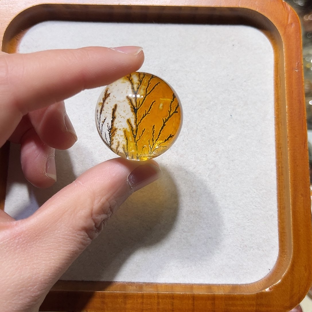 水晶无未镶嵌小树水晶球31.5mm