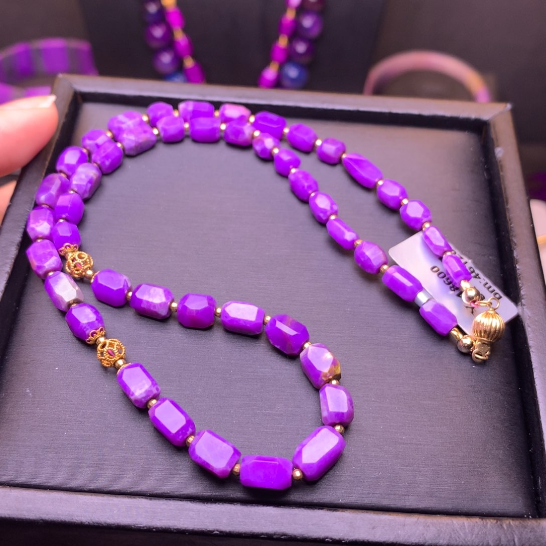 苏纪石（舒俱来）18K金镶嵌项链