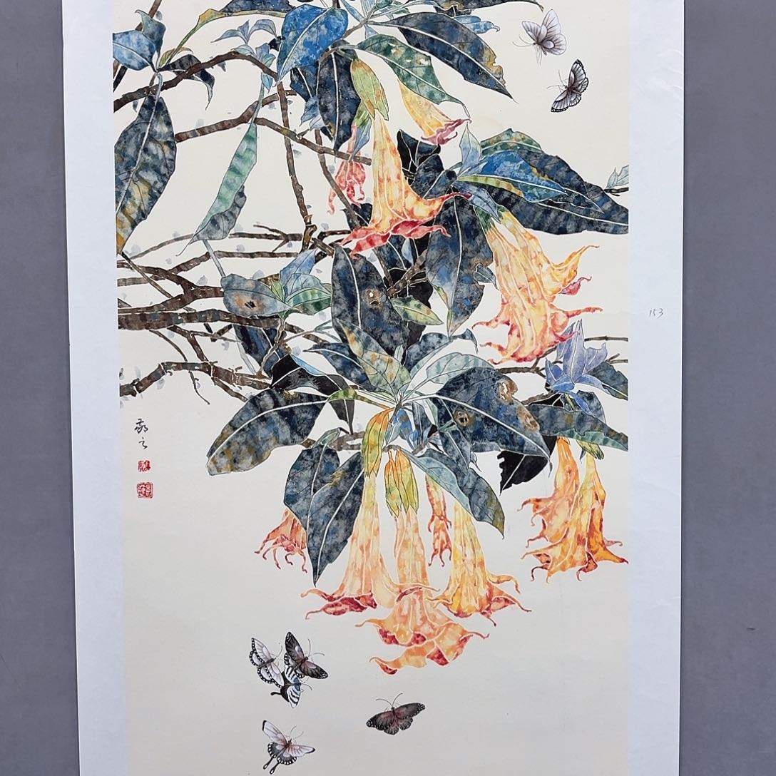 国画亲笔手绘放心去藏