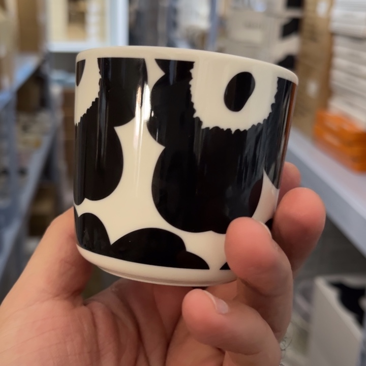 marimekko黑花200ml手握