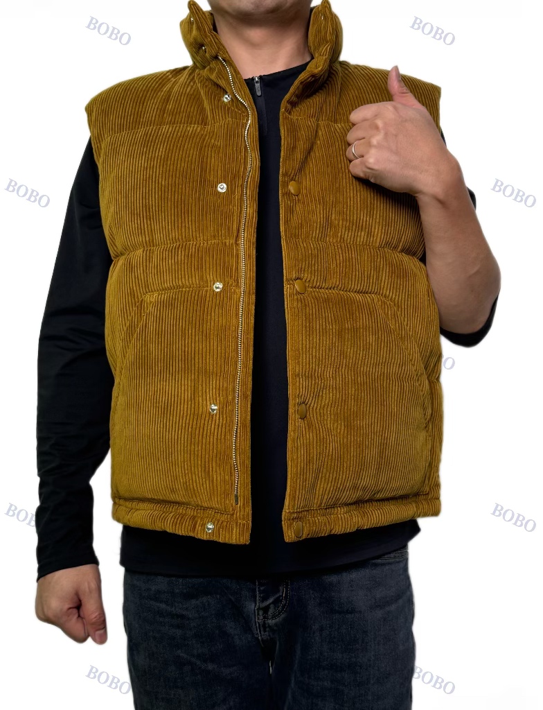 【BOBO推荐】2025 男女同款灯芯绒90白鹅高奢马甲