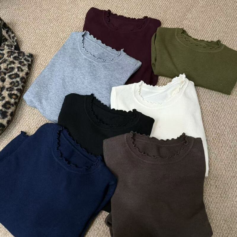 『雨美 Show』6665时尚百搭木耳边打底