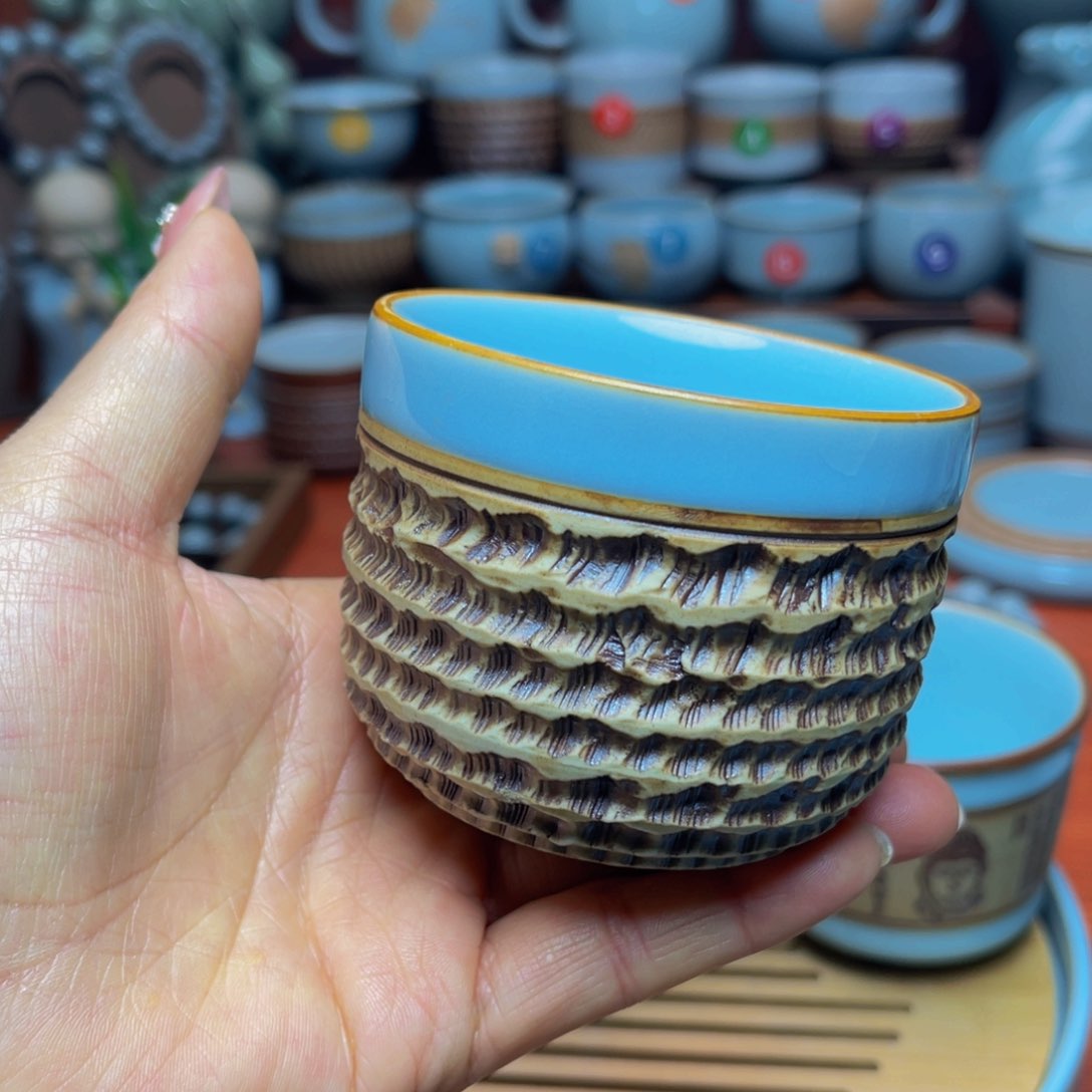 【闪购商品】摆件陶汝州单壶，壶，壶，杯，珠