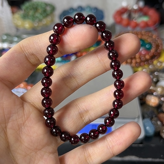 石榴石手链未镶嵌矿坑12