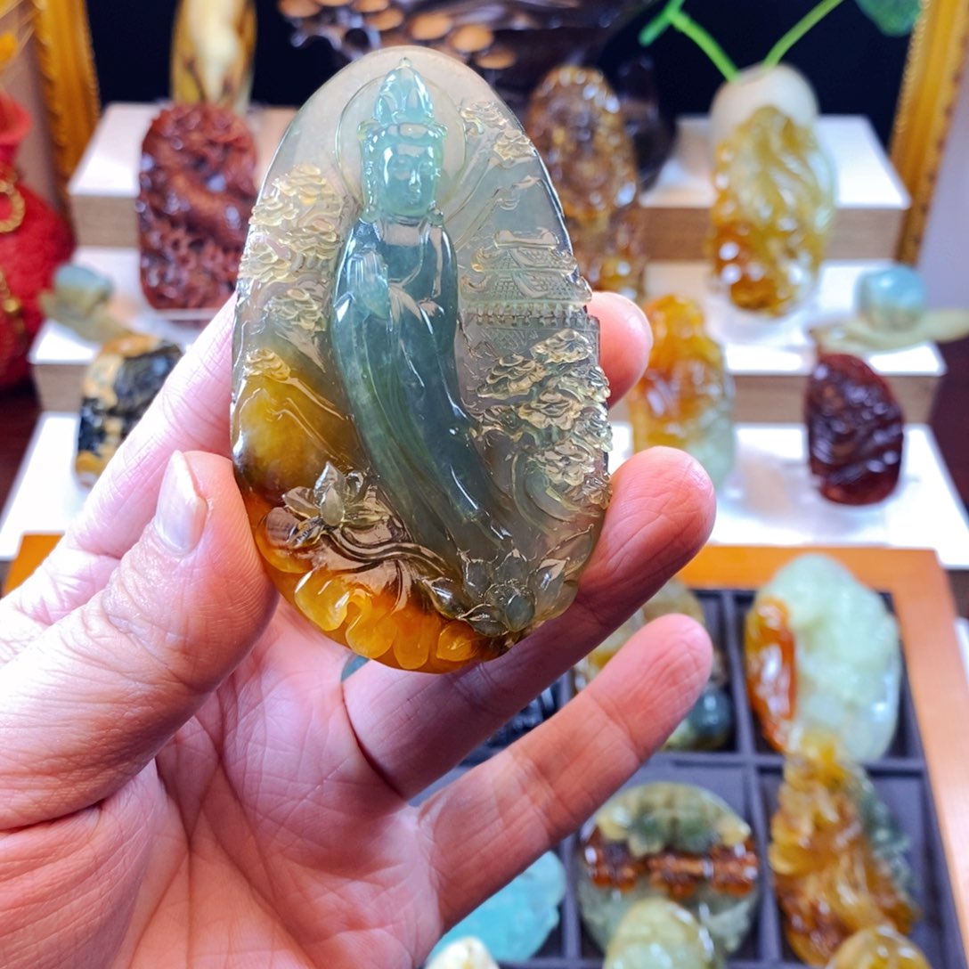 蛇纹石玉颈饰未镶嵌宝***术