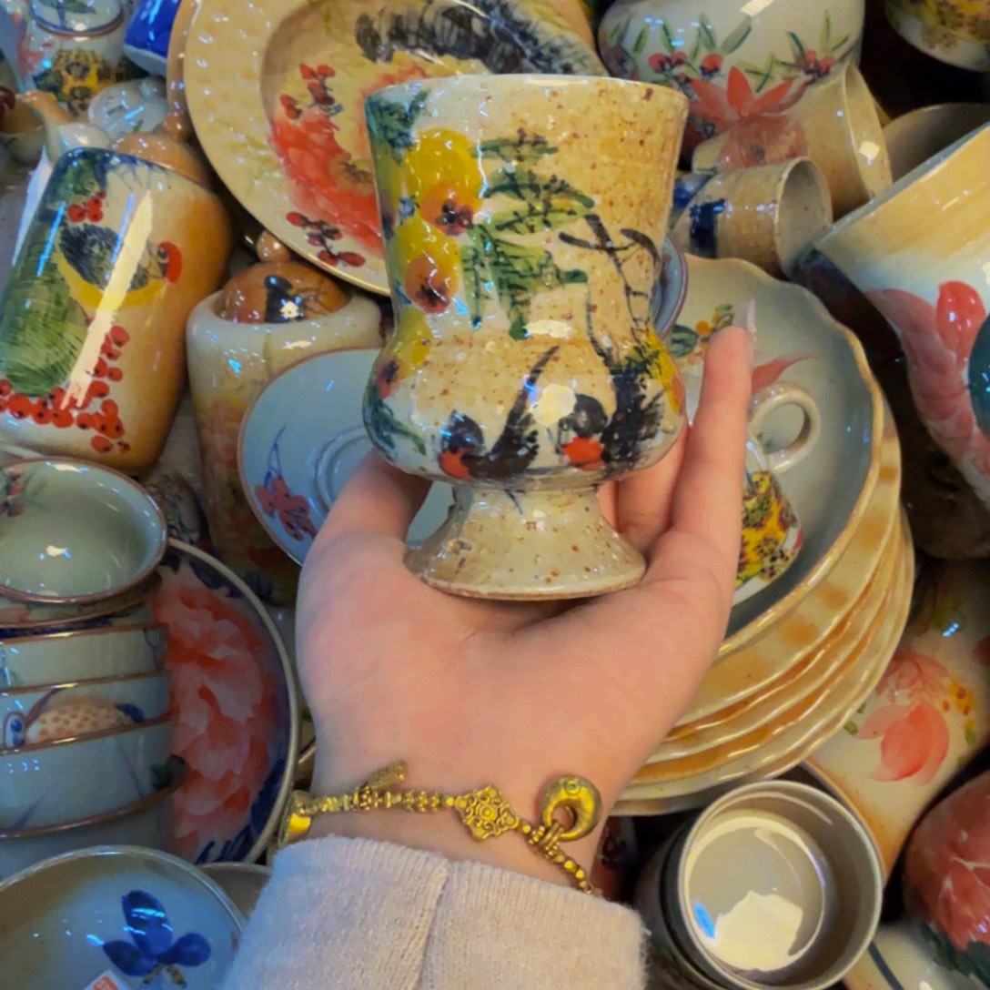 瓷片景德镇陶瓷手工手绘