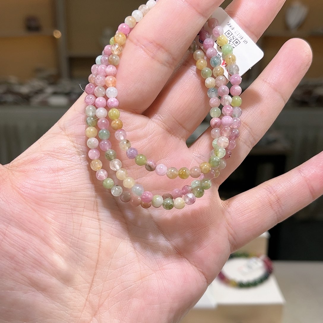 【闪购商品】碧玺碧玺三圈未镶嵌多样性发一条