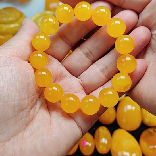 未镶嵌蜜蜡手串同料13米