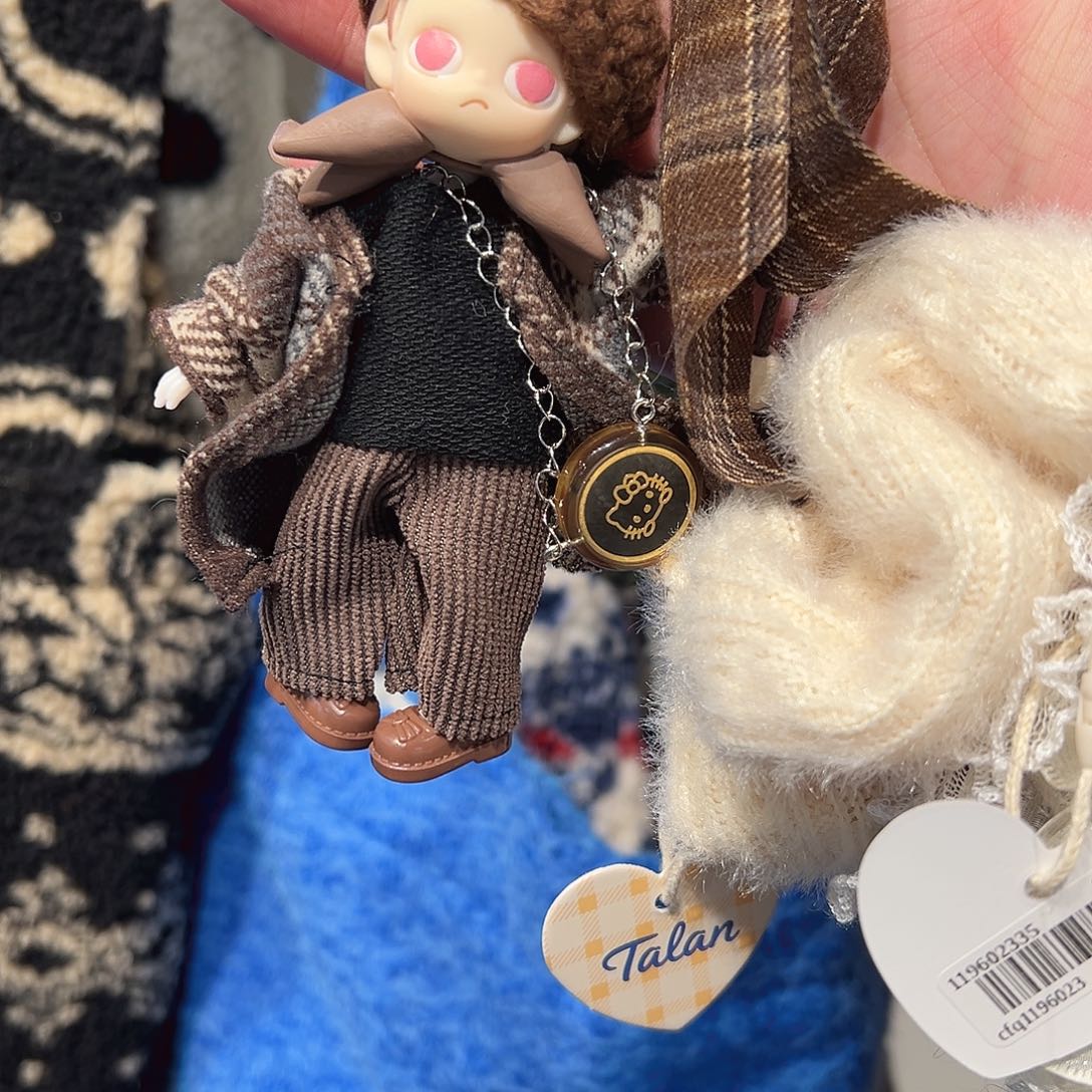 布艺铁合金包包挂件