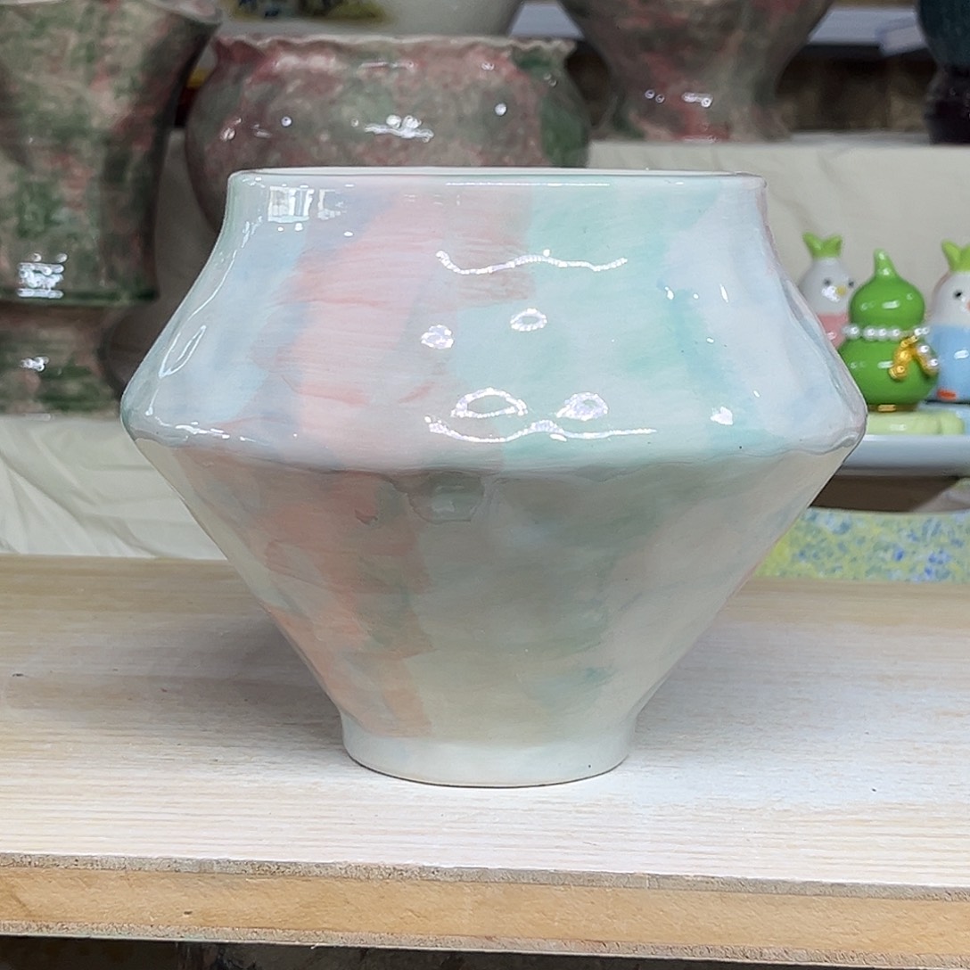 陶瓷绿植多肉微瑕花盆外口径：11*13