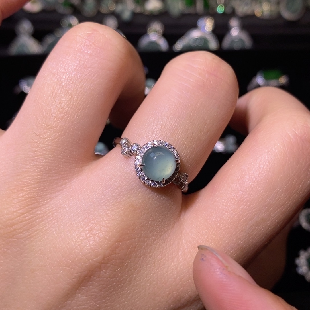 翡翠银S925镶嵌颈饰