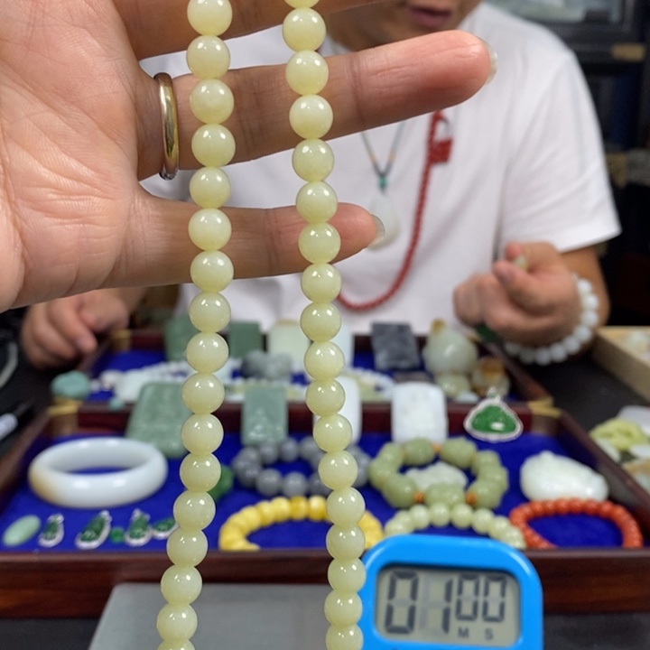 湿***婆和田玉未镶嵌颈饰