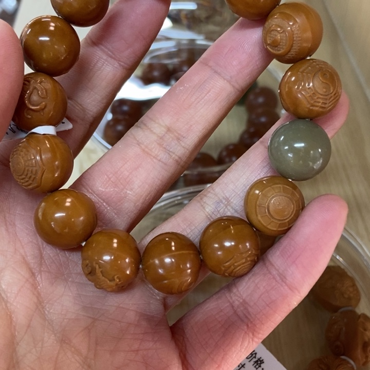 橄榄核手串/手链四象八卦猴头