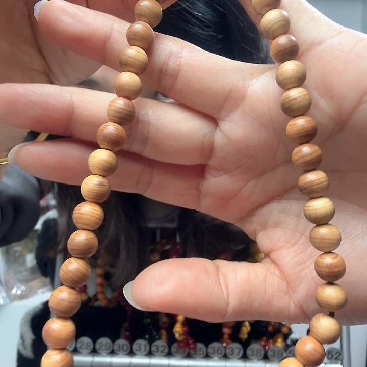 松木原生态琥珀木手串0.8双圈