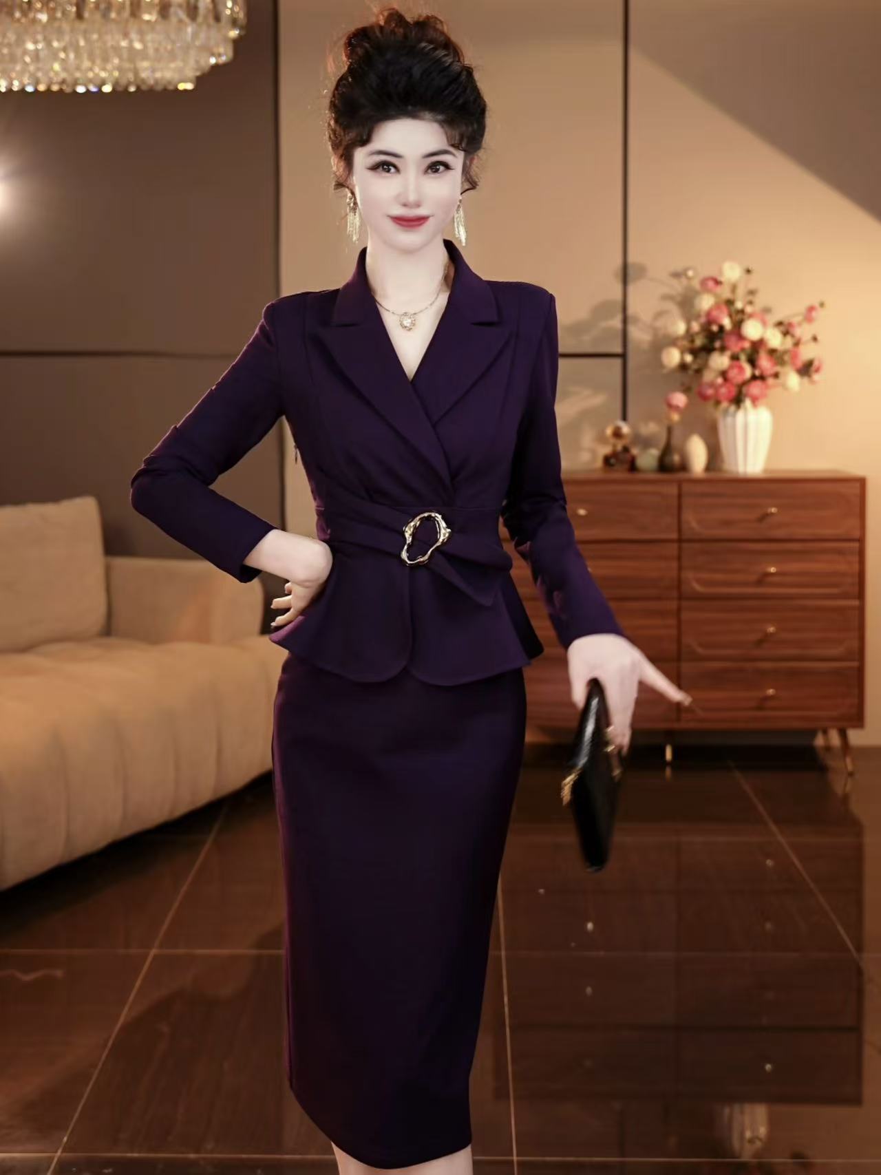 【潼潼严选】新款轻奢法式名媛时尚气质显瘦连衣裙-0930-1