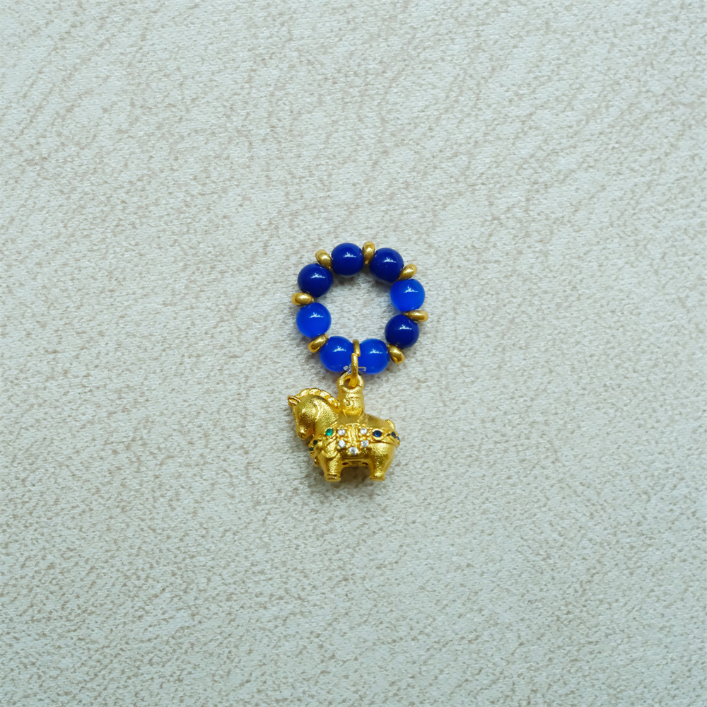 大碗茶器【提溜】“马上berich”提溜壶链茶道配饰配件马年手作